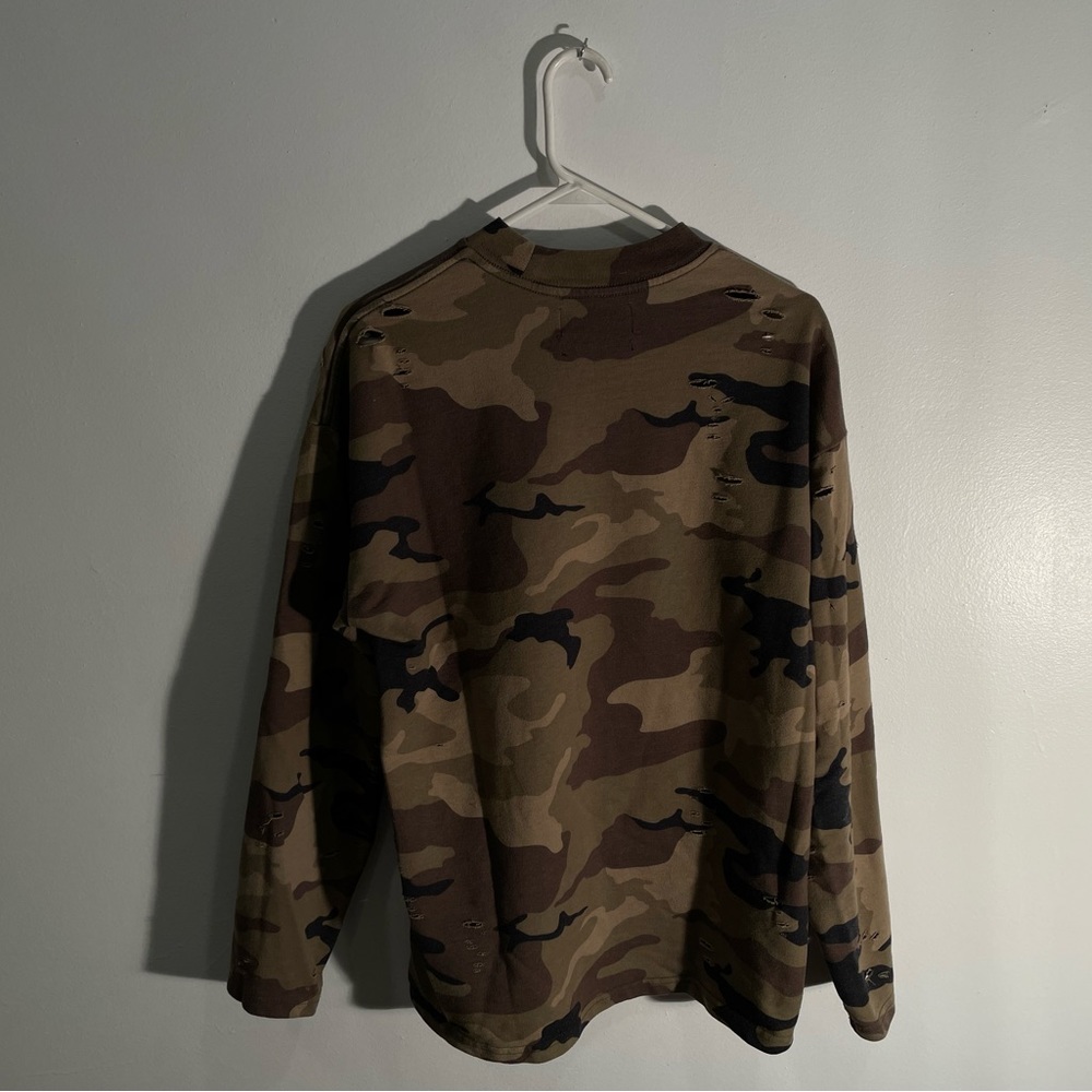 mens camo crew neck